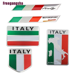 ภาพหน้าปกสินค้า( Freegangsha ) สติ๊กเกอร์อลูมิเนียมโลหะลายธงอิตาลี 3 D สําหรับตกแต่งรถยนต์ ที่เกี่ยวข้อง