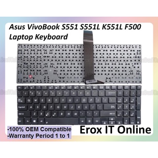คีย์บอร์ดแล็ปท็อป สําหรับ Asus VivoBook S551 S551L S551LB S551LN V551 K551 K551L F500 S551LA V551LN Series MP-13F83PS-920