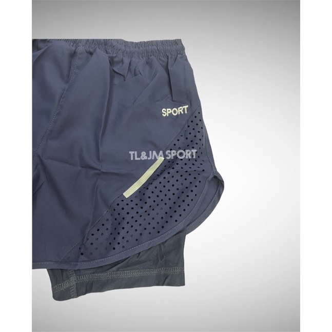 ภาพสินค้ากางเกงวิ่ง กางเกงออกกำลังกายขาสั้น กางเกงวิ่งขาสั้น จากร้าน tl_jmsport บน Shopee ภาพที่ 1