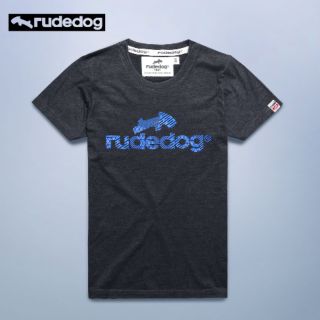 Rudedog เสื้อยืดชาย/หญิง รุ่น Logo18 สีท็อปดำ (ราคาต่อตัว)