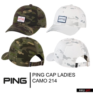 PING CAP LADIES CAMO 214 PING CAP WOMEN  หมวกกีฬากอล์ฟผู้หญิง