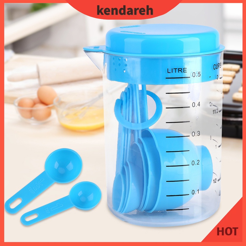 kendareh-ช้อนตวงพลาสติก-ถ้วยตวง-ถ้วยสําเร็จรูป-เครื่องมือเบเกอรี่-7-ชิ้น-ชุด-สําหรับเชฟ