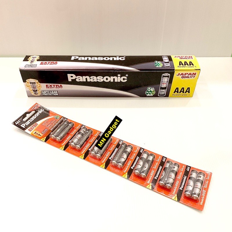 ภาพหน้าปกสินค้าถ่าน Panasonic AAA NEO สีดำ แพค 2 ก้อน ถ่านธรรมด พานาโซนิค ถ่านพานา แพ๊ค 2 ก้อน สีดำ ของแท้100% จากร้าน mngadget บน Shopee