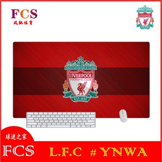 สินค้า Liverpool แผ่นรองเมาส์โลโก้ L.F.C แบบหนาสําหรับคีย์บอร์ด L.F.C