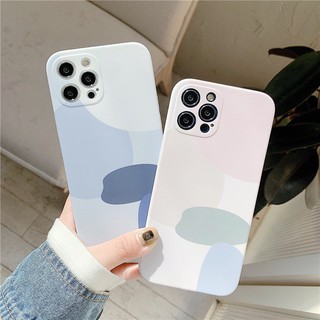 เคสไอโฟน เคสซิลิโคน 11 promax iPhone case เคสนิ่ม เนื้อซิลิโคน for iPhone X XS MAX XR  7+ 8PLUS สีสีฟ้าTPU-R1464 สีสีนู๊