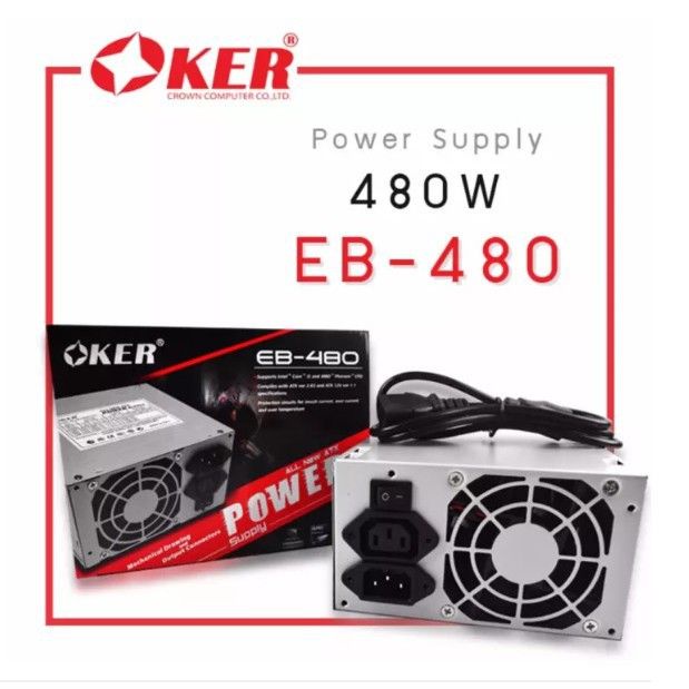 OKER EB-480 Power Supply 450W พาวเวอร์ซัพพลาย | Shopee Thailand