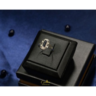 925 Sterling Silver Ring แหวนเงินแท้ x Blue Sandstone