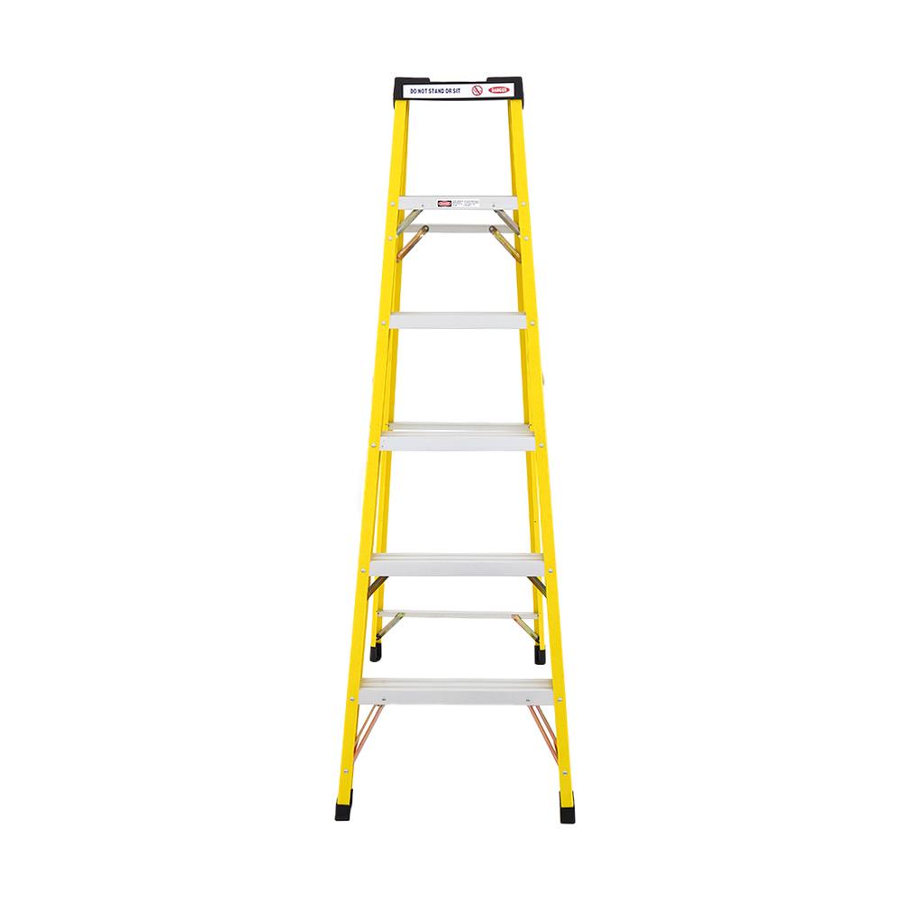 บันไดไฟเบอร์กลาส-lite-fg305-6-ฟุต-สีดำ-เหลือง-บันไดทรงa-fiberglass-ladder-lite-fg305-6ft-black-yellow