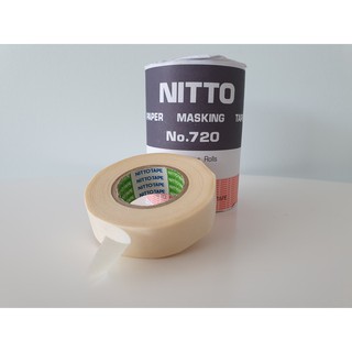 เทปกาว Nitto Tape No.720 (18 mm*18 m) เทปกาว เทป เทปแปะขอบ เทปทาสี