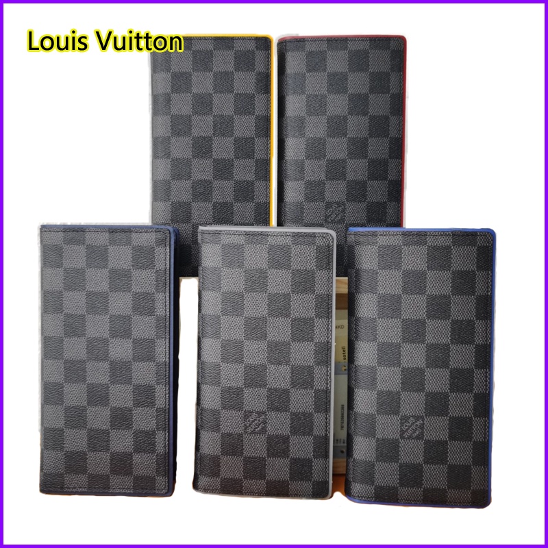 ภาพหน้าปกสินค้ากระเป๋าเงิน Louis Vuitton แท้/กระเป๋าสตางค์ผู้ชาย/กระเป๋าสตางค์ยาว/ผู้ถือบัตร/กระเป๋าสตางค์พับ N63252 จากร้าน gi92nktf36 บน Shopee