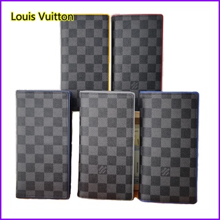 ภาพหน้าปกสินค้ากระเป๋าเงิน Louis Vuitton แท้/กระเป๋าสตางค์ผู้ชาย/กระเป๋าสตางค์ยาว/ผู้ถือบัตร/กระเป๋าสตางค์พับ N63252 ที่เกี่ยวข้อง