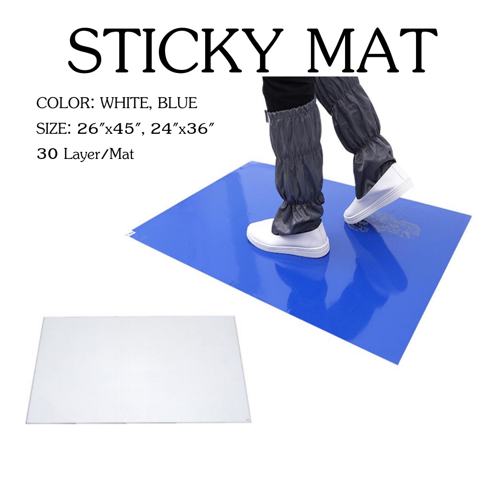 sticky-mat-blue-แผ่นกาวดักฝุ่น