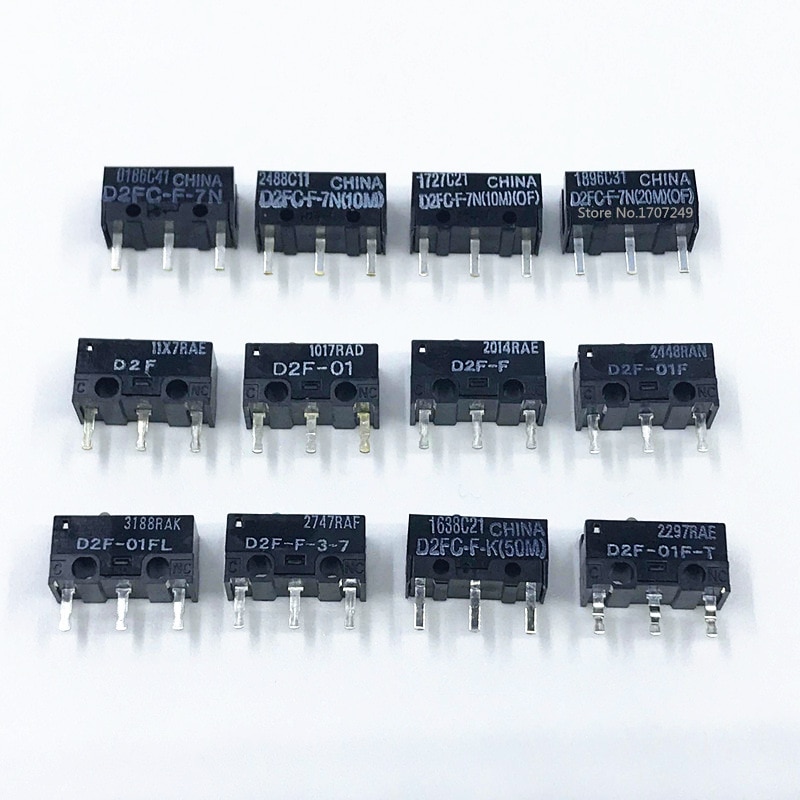 รูปภาพสินค้าแรกของ10Pcs original OMRON mouse micro switch D2FC-F-7N 10m 20m OF D2FC-F-K(50M) D2F D2F-F D2F-01 D2F-01L D2F-01FL D2F-01F-T D2F-F-3-7