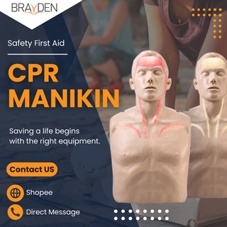 หุ่นจำลองใช้สอนทำ CPR&AED (Brayden แบบครึ่งตัว มีไฟ)