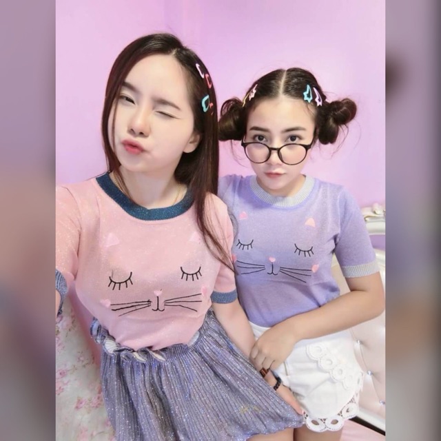 เสื้อแมวปักไหมพรม-ขายดีมาก