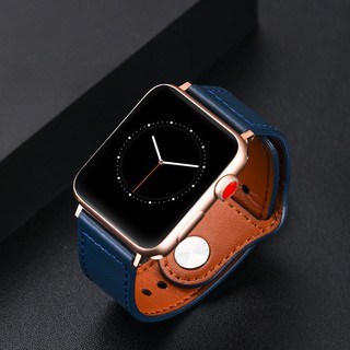 ภาพหน้าปกสินค้าสายหนัง สำหรับ Apple Watch สาย applewatch apple watch band iwatch 6 SE 5 4 3 2 1 38 มม. 42 มม. 40 มม. 44 มม. ซึ่งคุณอาจชอบราคาและรีวิวของสินค้านี้