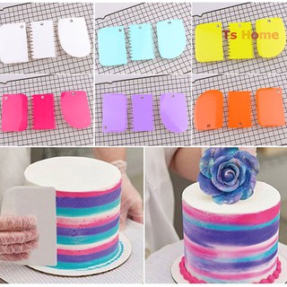 [TS] ไม้พายปาดครีมไอซิ่ง สําหรับตกแต่งเค้ก DIY 3 ชิ้น