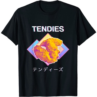 เสื้อยืดโอเวอร์ไซส์เสื้อยืด ลาย Vaporwave Tendies Chicken Tenders สไตล์ญี่ปุ่นS-3XL
