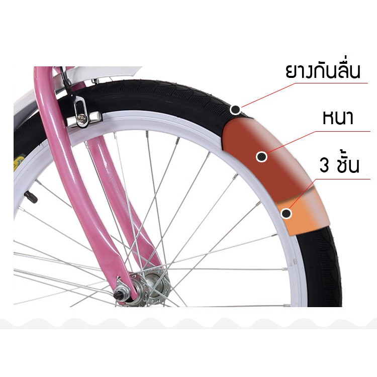 lt-ประกอบฟรี-gt-จักรยานพับได้-3-เบาะ-ขนาด-20-นิ้ว-มีที่นั่งสำหรับเด็กด้านหน้า-เฟรมเหล็ก-ใช้ได้ทั้งครอบครัว