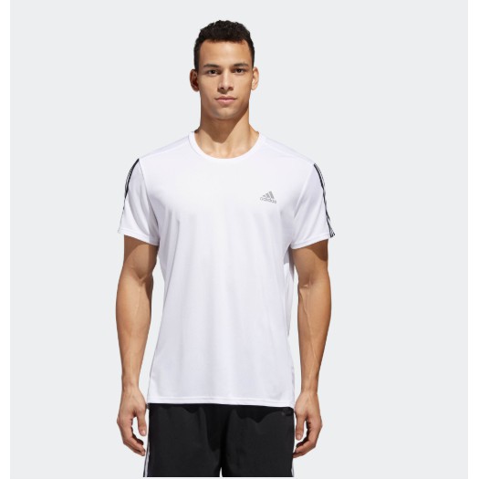 Adidas RN M T Shirt 3 StripesTEE DN9041 WH 800 Shopee Thailand