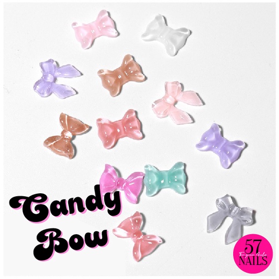 อะไหล่ติดเล็บรูปโบว์-candy-bow-ติดประดับเล็บ-ลูกปัดโบว์