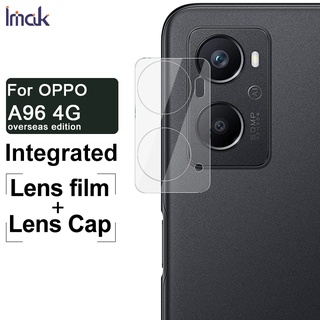 [ ฟิล์มเลนส์ + ฝาครอบ ] ฟิล์มกระจกนิรภัยกันรอยหน้าจอ HD ป้องกันเลนส์กล้อง สําหรับ iMak Oppo A96 4G