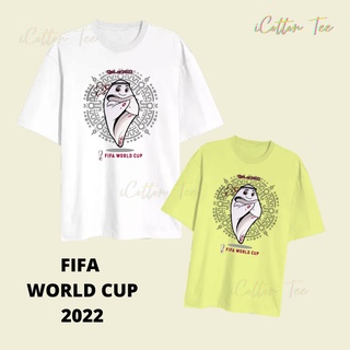 Fifa เสื้อยืดคอกลม ผ้าฝ้าย พิมพ์ลาย World Cup Qatar 2022 FIFA World Cup 2022 FIFA 2022 2022 2022 สําหรับผู้ชาย และผู้หญิ