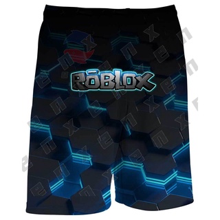 *ENX* กางเกงขาสั้น พิมพ์ลายเกม ROBLOX 3D แฟชั่น สําหรับเด็กผู้ชาย