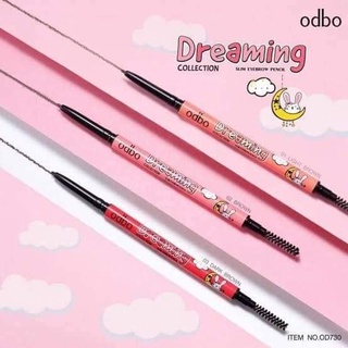 ODBO OD730 Dreaming Collection slim eyebrow pencil ดินสอเขียนคิ้วแบบออโต้ ไส้ทรงสลิมเส้นเล็ก