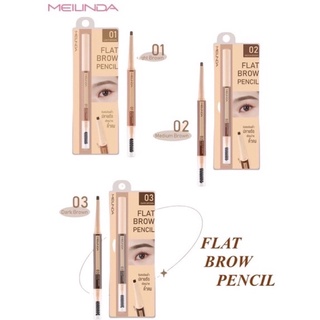 🐖 MC3113 MEI LINDA FLAT BROW PENCIL เมลินดา แฟลท บราว เพนซิล ดินสอเขียนคิ้ว