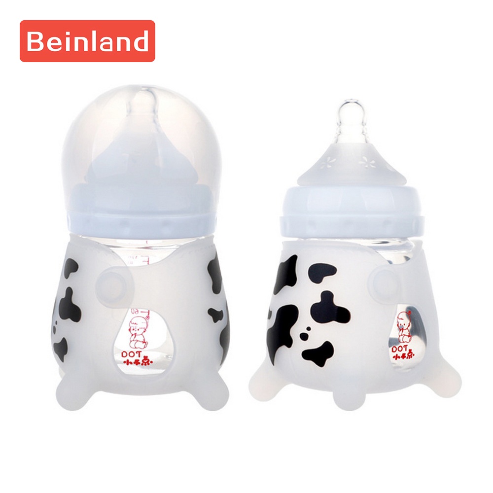 beinland-ขวดแก้วเด็กแรกเกิด-พร้อมปลอกซิลิโคนกัด-ของเล่นขวดแก้ว