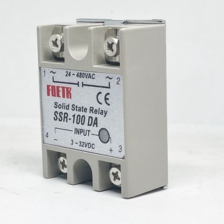 solid โซลิดสเตตรีเลย์ SSR-100DA 100A DC ควบคุม input 3-32dc output 24-480vac