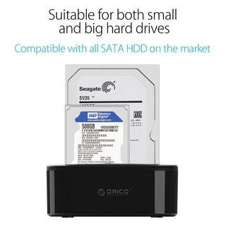 ภาพขนาดย่อของภาพหน้าปกสินค้าORICO 6228us3 สถานีเชื่อมต่อฮาร์ดไดรฟ์แบบ Dual-Bay สำหรับ 2.5/3.5นิ้ว HDD SSD SATA เป็น USB 3.0 HDD Docking Station 16TB จากร้าน soulpower1 บน Shopee ภาพที่ 4