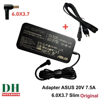 สายชาร์จโน๊ตบุ๊ค Adapter ASUS 20V  7.5A  6.0*3.7  SLIM  150W  ORIGINAL