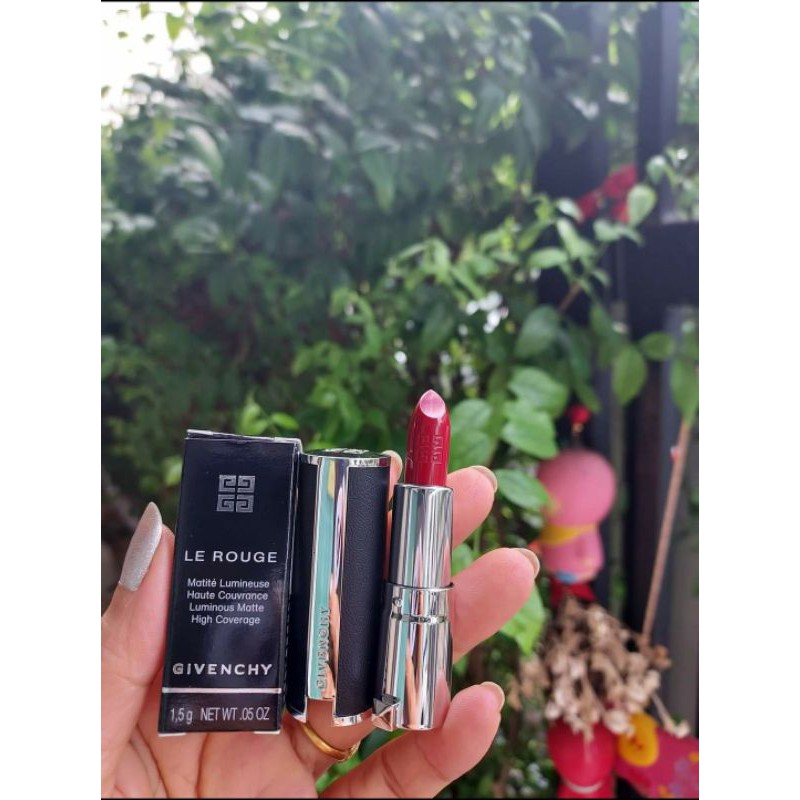 Givenchy Le Rouge Lipstick สี 333 L'interdit ขนาดพกพา 1.5g. | Shopee ...