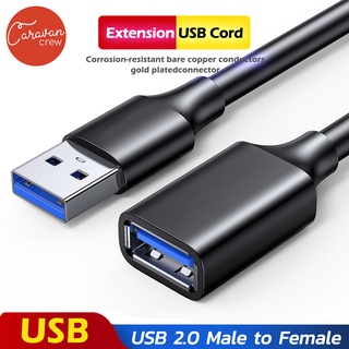 ภาพหน้าปกสินค้าCaravan Crew USB Female to Male 1M 2M 3M USB Extension Cord Data Cord USB 2.0 Cable ซึ่งคุณอาจชอบสินค้านี้