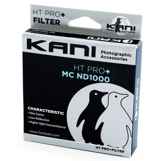 Filter Kani Pro+ MC ND 1000 มืดสนิท ใช้แก้ว Japan AGC Glass ประกัน 2 ปี Coatingไม่ลอก และ ไร้ฝ้า 55 58 58 mm