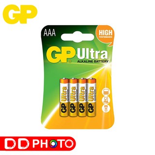 ถ่าน AAA GP Ultra Alkaline AAA4 ถ่านอัลคาไลน์ 1.5V E92 RL03 24AU 2U4 **พร้อมส่ง**