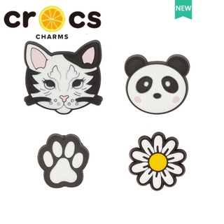 สินค้า Crocs jibbitz charms Panda Series หัวเข็มขัด รูปการ์ตูนแพนด้า สําหรับตกแต่งรองเท้า DIY