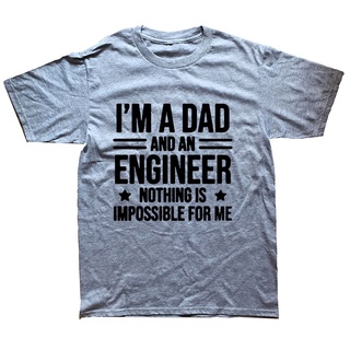 Funny Im A Dad and An Engineer Cool Daddy Graphic T-Shirt Mens Summer Style Fashion Short Sleeves Oversized Streetwear