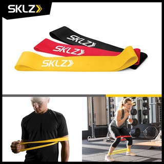 SKLZ - Mini Bands ยางยืดออกกำลังกา ยางปั้นก้น สายแรงต้าน ยางยืดวงแหวน เซ็ต3น้ำหนัก ย ผลิตจากยางพาราแท้100% ส่งจากไทย