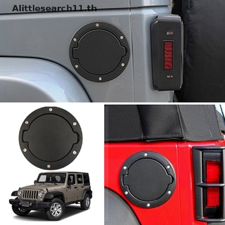 【Alittlesearch11】ฝาครอบถังน้ํามันเชื้อเพลิง 2/4 สีดํา สําหรับ 07-18 Jeep Wrangler