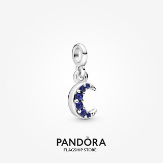 Pandora me จี้คริสตัล รูปพระจันทร์เสี้ยว สีฟ้า