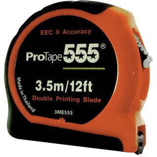 PROTAPE555 ตลับเมตร 3.5 เมตร เคลือบไนลอน สเกล 2 ด้าน (บอดี้พลาสติก ABS)