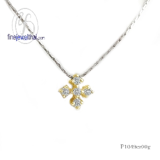 Finejewelthai จี้-เพชร-จี้เพชร-เพชรพรีเมียม-Pendant-Silver-Diamond CZ - P1049cz00g/ P1049cz00pg