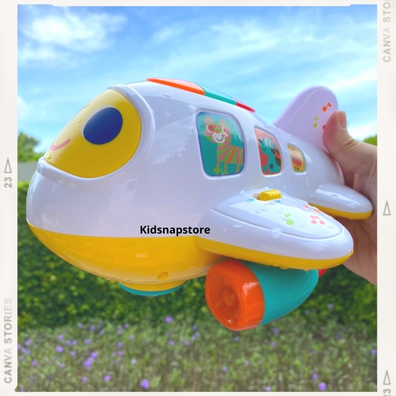 ภาพสินค้าพร้อมส่ง เครื่องบินมหัสจรรย์ เครื่องบินชวนคลาน Bump n Go Learning Plane Hola ของเล่นเสริมสร้างพัฒนาการ จากร้าน kidsnapstore บน Shopee ภาพที่ 7
