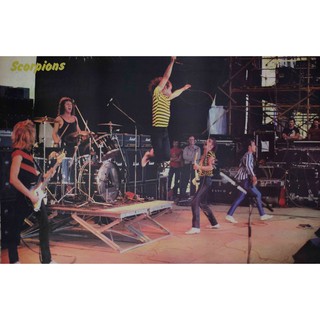 โปสเตอร์ วง ดนตรี Scorpions สกอร์เปียนส์ โปสเตอร์ติดผนัง โปสเตอร์สวยๆ ภาพติดผนัง poster