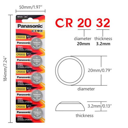 ภาพสินค้าถ่านกระดุม จาก Indonesia รุ่น CR2032 CR2025 CR2016 CR1632 CR1620 CR1220 CR1616 3V Lithium Battery พร้อมส่ง จากร้าน aeg19110 บน Shopee ภาพที่ 1