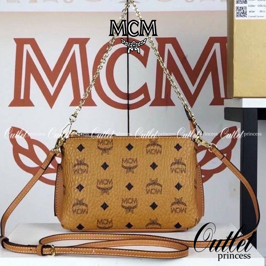 Mcm millie top zip crossbody hot sale