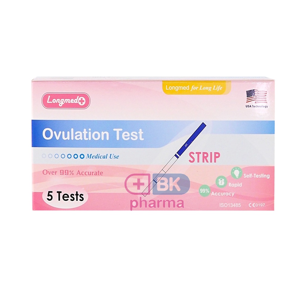 ที่ตรวจตกไข่-ตรวจไข่ตก-5-ชุด-longmed-ovulation-test-strip-ตรวจวันไข่ตก-แบบจุ่ม-5-ชุด-กล่อง-1-กล่อง